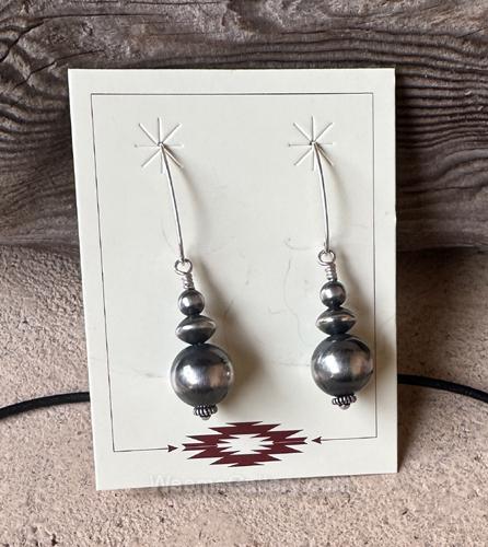 Navajo Pearl Earrings by Myra Gadson